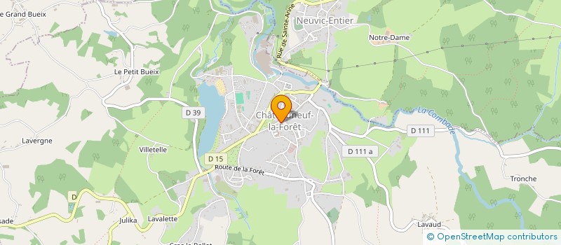 localisation de l'entreprise LES FEES VAHINEES à CHATEAUNEUF-LA-FORET