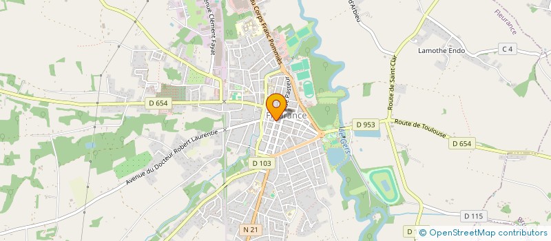 localisation de l'entreprise LES FEES ZEN  FLEURANCE