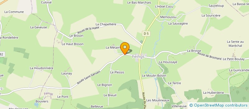localisation de l'entreprise LES FEINGS COMEDIENS à FEINGS