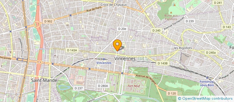 localisation de l'entreprise LES FELES DU JOYSTICK  VINCENNES