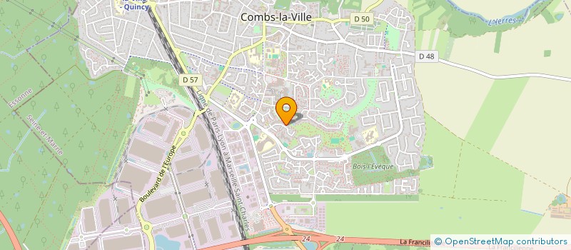 localisation de l'entreprise LES FELINS DE LA THEROUANNE  COMBS-LA-VILLE