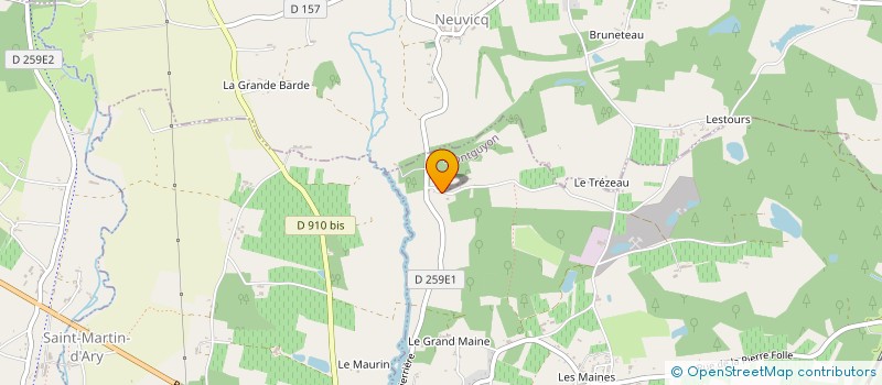 localisation de l'entreprise LES FELLONNEAUX  MONTGUYON