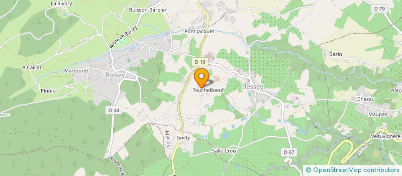 localisation de l'entreprise LES FEMININES DU PILAT  BESSEY