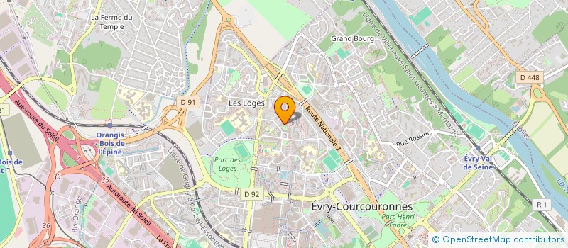 localisation de l'entreprise LES FEMMES BATTANTES  EVRY-COURCOURONNES