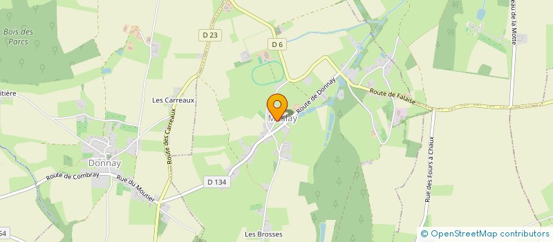 localisation de l'entreprise LES FEMMES DE L'ART  MESLAY