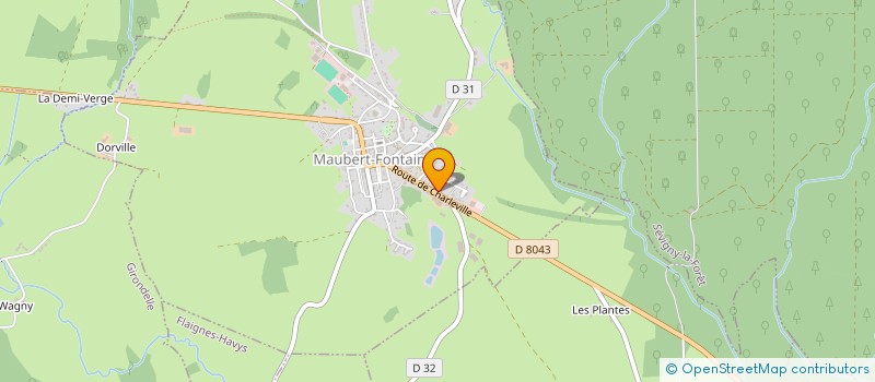 localisation de l'entreprise LES FEMMES DE LA TERRE  MAUBERT-FONTAINE