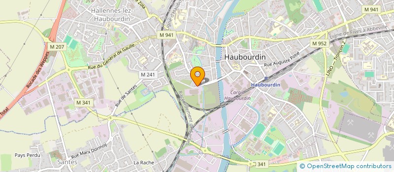 localisation de l'entreprise LES FEMMES EN BLANC  HAUBOURDIN