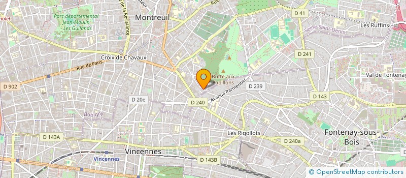 localisation de l'entreprise LES FEMMES S'EN MELENT à MONTREUIL
