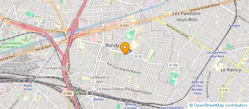 localisation de l'entreprise LES FEMMES SAGES  BONDY