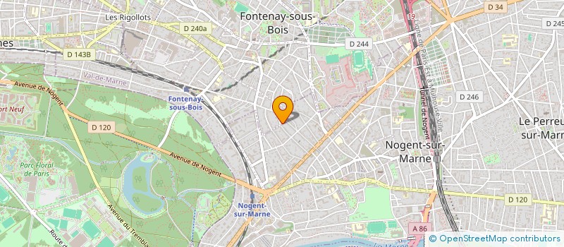 localisation de l'entreprise LES FEMMES SAUVAGES à FONTENAY-SOUS-BOIS