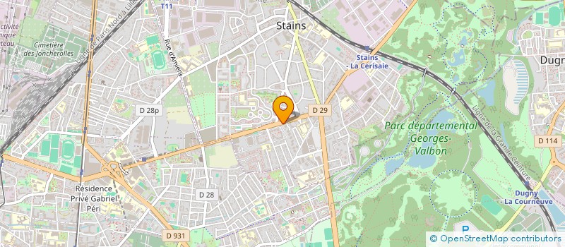 localisation de l'entreprise LES FENETRES DE L'AVENIR  STAINS