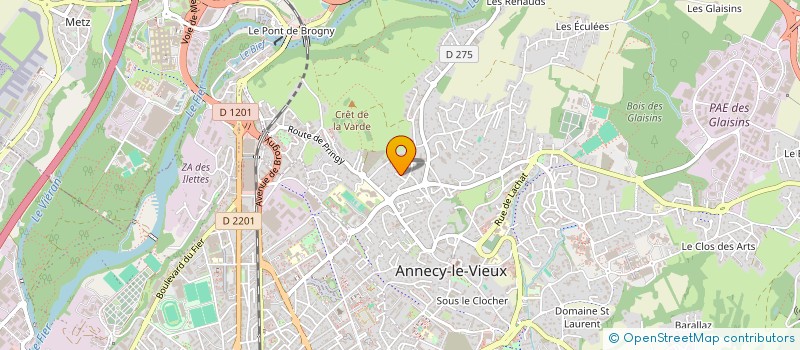 localisation de l'entreprise LES FERMES  EPAGNY METZ-TESSY