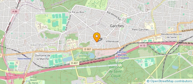 localisation de l'entreprise LES FERMES AU ROSIER à GARCHES