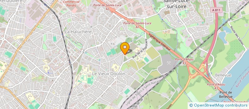 localisation de l'entreprise LES FERMES DE DOULON à NANTES