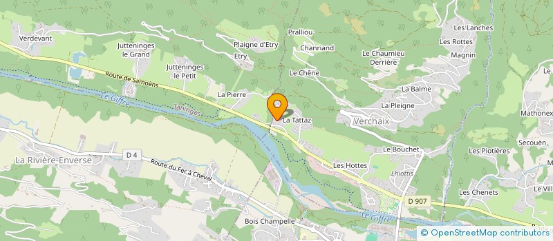 localisation de l'entreprise LES FERMES DE GRAVERROY  VERCHAIX