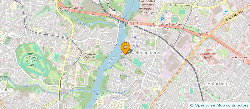 localisation de l'entreprise LES FERMES DE L'ERAUDIERE  NANTES