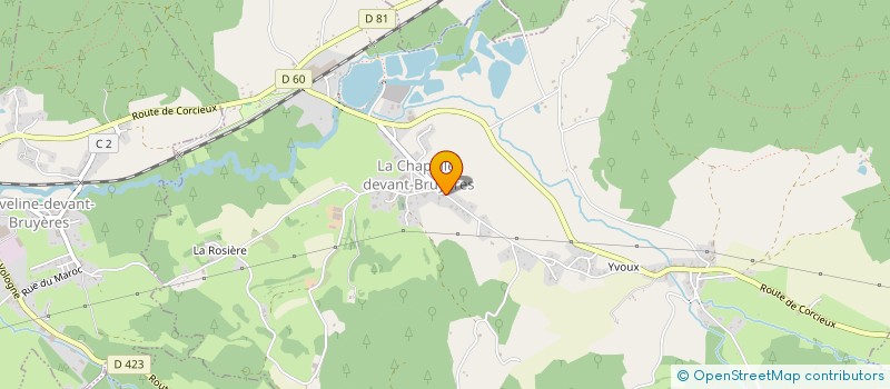 localisation de l'entreprise LES FERMES DE LA CHAPELLE  LA CHAPELLE-DEVANT-BRUYERES