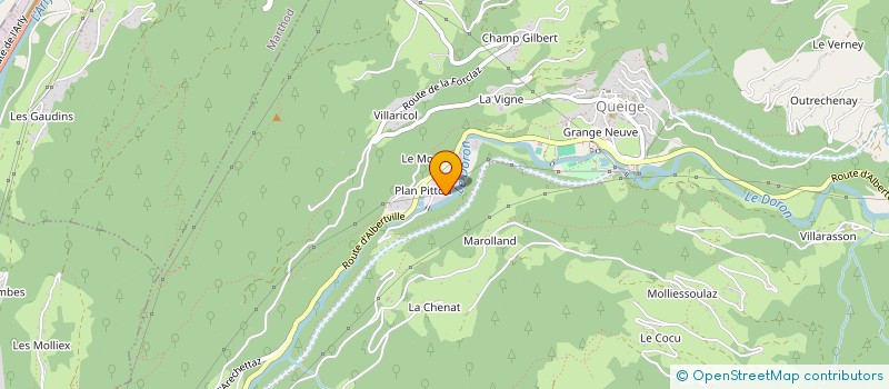 localisation de l'entreprise LES FERMES DE LA POYAT  QUEIGE