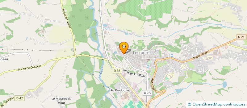 localisation de l'entreprise LES FERMES DE LOMAGNE à LECTOURE