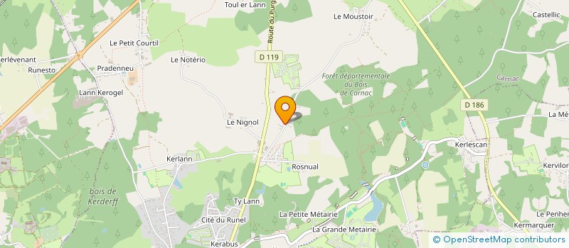 localisation de l'entreprise LES FERMES DE SAINTE BARBE  CARNAC