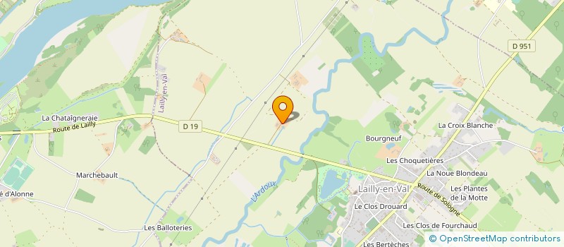 localisation de l'entreprise LES FERMES DES GASCHETIERES à LAILLY-EN-VAL