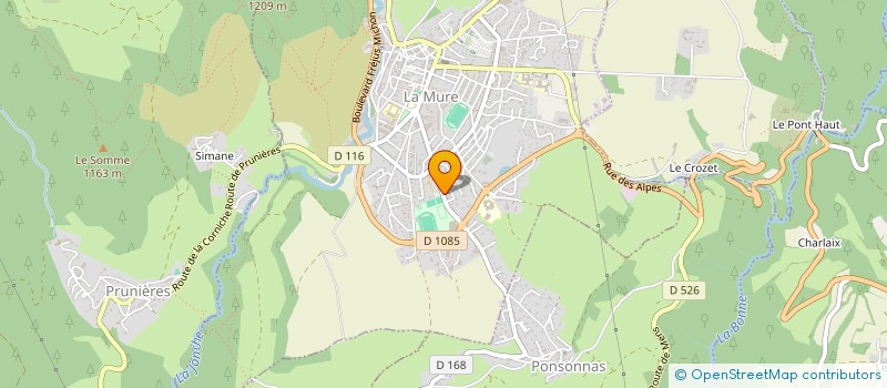 localisation de l'entreprise LES FERMES DES TROIS VALLEES  LA MURE