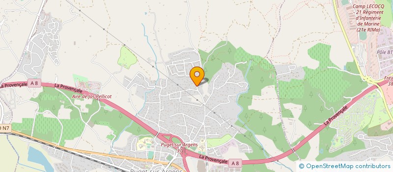 localisation de l'entreprise LES FERMES JOURDAN  PUGET-SUR-ARGENS