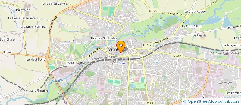 localisation de l'entreprise LES FERMETTES à VITRE