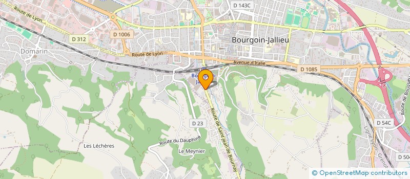 localisation de l'entreprise LES FERMETURES DAUPHINOISES à MAUBEC