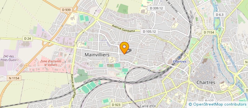 localisation de l'entreprise LES FERMETURES DE CHARTRES à MAINVILLIERS