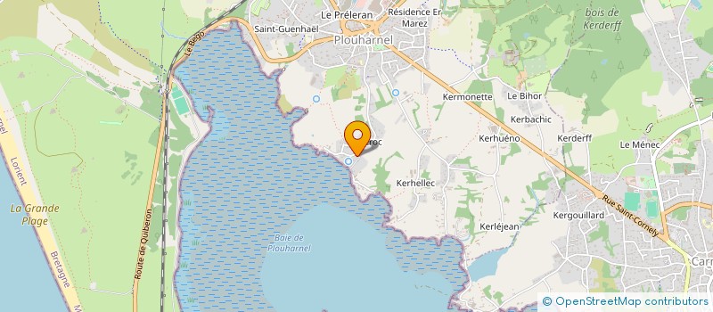 localisation de l'entreprise LES FERMETURES DE LA BAIE  PLOUHARNEL