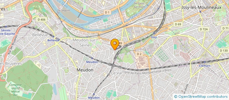 localisation de l'entreprise LES FERMETURES DE LA MAISON à MEUDON