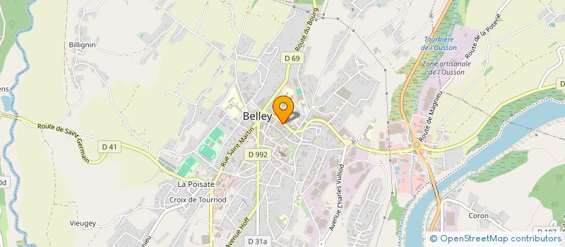 localisation de l'entreprise LES FERMETURES DU BUGEY à BELLEY