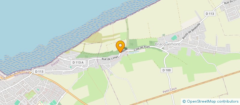 localisation de l'entreprise LES FERMETURES NORMANDES à PETIT-CAUX