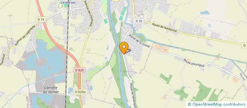 localisation de l'entreprise LES FERMETURES OCCITANES  VERNET