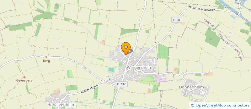 localisation de l'entreprise LES FERMETURES SAVERNOISES à WINGERSHEIM LES QUATRE BANS