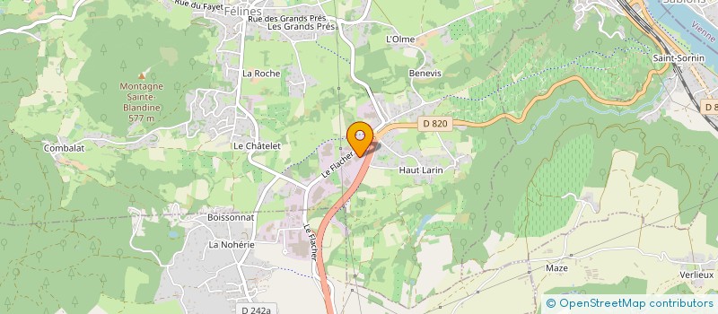 localisation de l'entreprise LES FERMIERS DE L'ARDECHE à FELINES