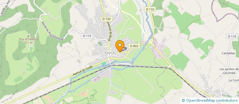 localisation de l'entreprise LES FERMIERS DU HAUT QUERCY  VAYRAC