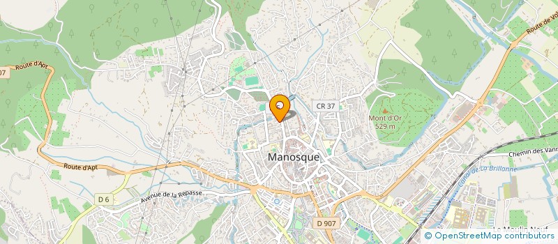 localisation de l'entreprise LES FERRAGES à MANOSQUE