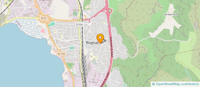 localisation de l'entreprise LES FERRAGES  ROGNAC