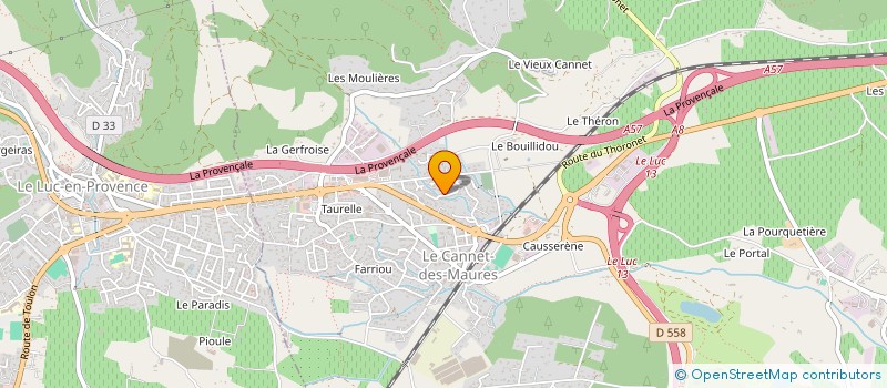 localisation de l'entreprise LES FERS FORGES DU CANNET  LE CANNET-DES-MAURES