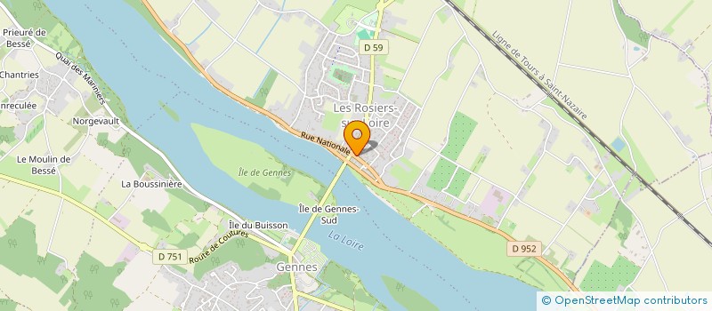 localisation de l'entreprise LES FERVENTS DE LA GAULE  GENNES-VAL-DE-LOIRE