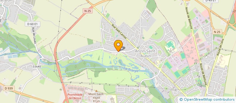 localisation de l'entreprise LES FERVENTS DE LA TRUITE à ANZIN-SAINT-AUBIN