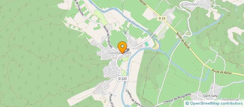 localisation de l'entreprise LES FESTAIRES  GOUDARGUES