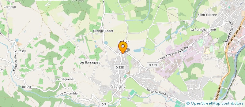 localisation de l'entreprise LES FESTAYRES  SAVIGNY