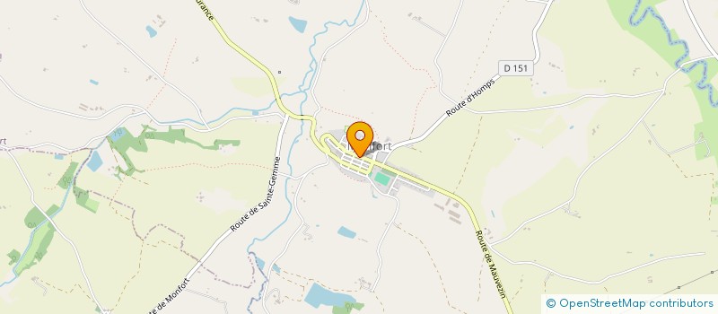 localisation de l'entreprise LES FESTAYRES AU VOLANT  MONFORT