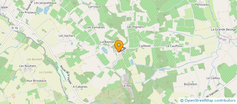 localisation de l'entreprise LES FESTIFS DE THENAC-24  THENAC