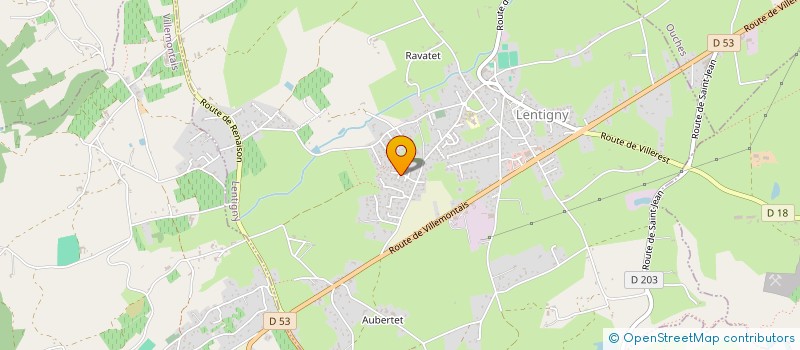 localisation de l'entreprise LES FESTIGNARDS  LENTIGNY