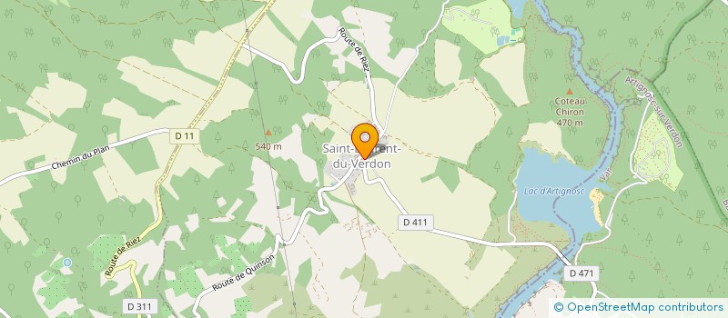 localisation de l'entreprise LES FESTIV DE SAINT LAURENT DU VERDON  SAINT-LAURENT-DU-VERDON