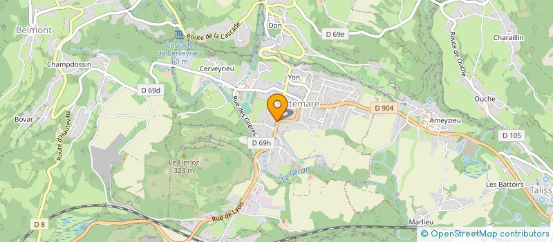 localisation de l'entreprise LES FESTIVES DE SAINT MARTIN DE BAVEL  SAINT-MARTIN-DE-BAVEL